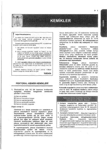 Tüm Tus Soruları Temel Bilimler (Anatomi-Fizyoloji, Biyokimya, Mikrobiyoloji, Patoloji- Farmakoloji)