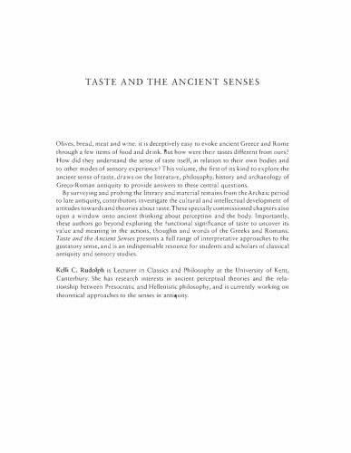 Taste and the Ancient Senses