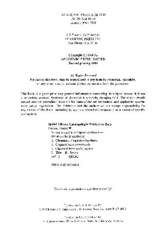 Silicon reagents in organic snthesis