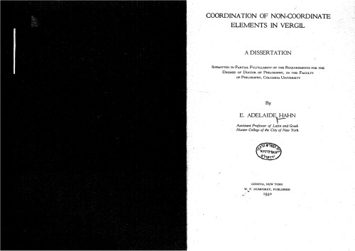 Coordination of Non-Coordinate Elements in Vergil