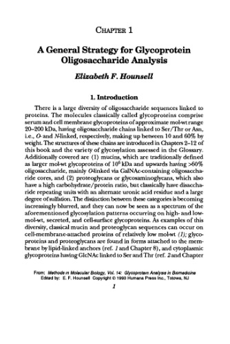 Glycoprotein Analysis in Biomedicine
