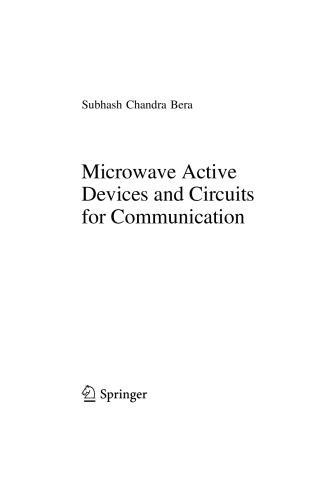 Microwave Active Devices and Circuits for Communication