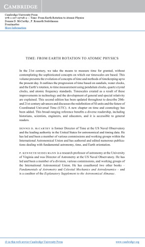 Time: From Earth Rotation to Atomic Physics