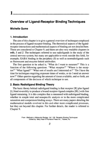 Receptor Binding Techniques