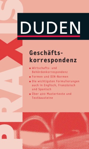 Duden - Geschäftskorrespondenz  ISBN-13: 978-3411742110