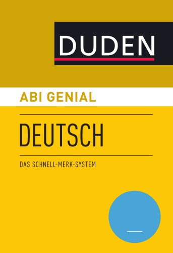 Duden. Abi genial Deutsch