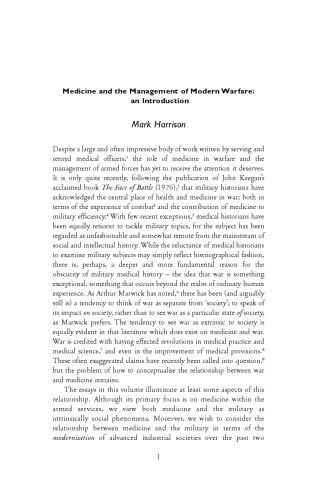 Medicine and Modern Warfare