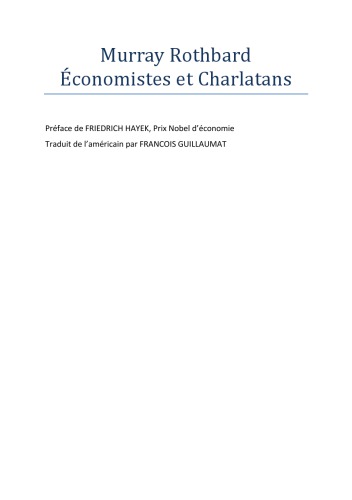 Économistes et Charlatans
