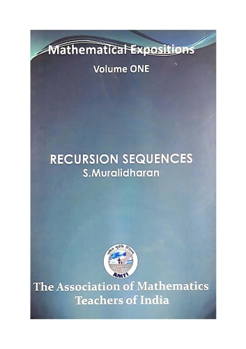 AMTI Mathematics Expositions Vol 1 Recursion Sequences S Muralidharan