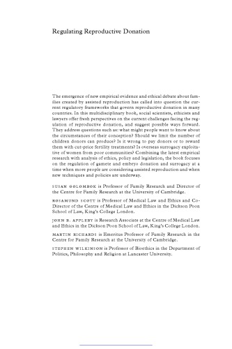 Regulating Reproductive Donation