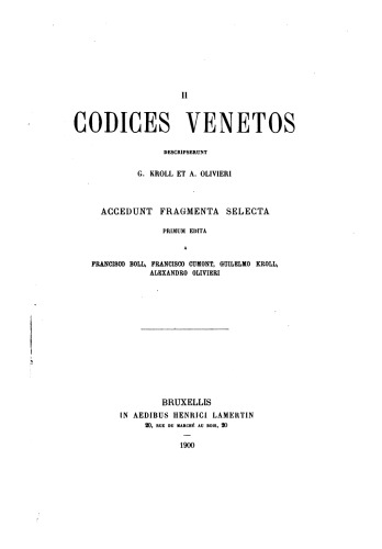 Codices Venetos