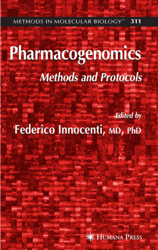 Pharmacogenomics: Methods and Protocols