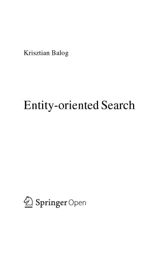 Entity-oriented Search