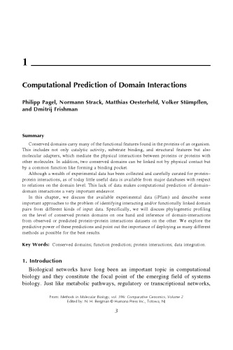 Comparative Genomics