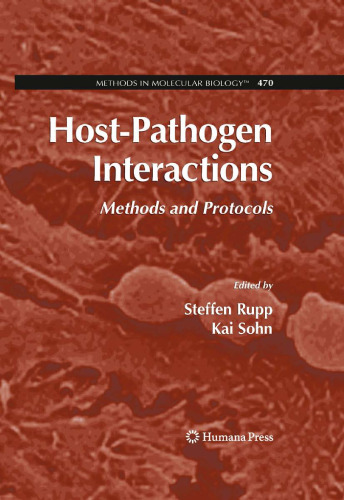 Host-Pathogen Interactions: Methods and Protocols
