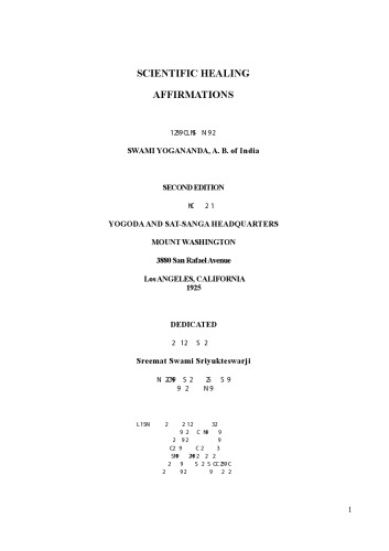 Scientific Healing Affirmations