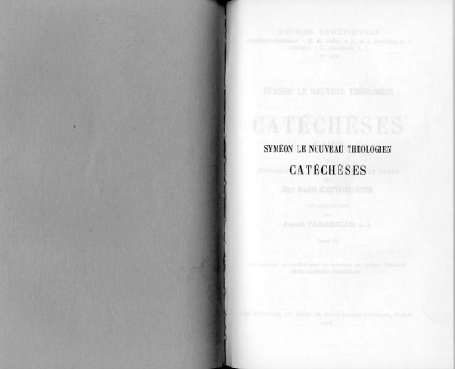 Syméon le Nouveau Théologien : Catéchèses 6-22, tome II