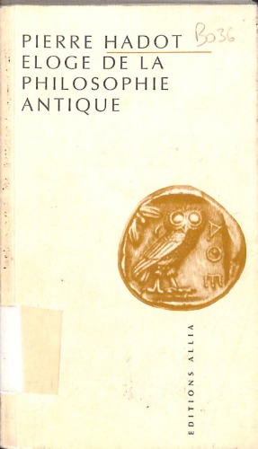 Éloge de la Philosophie Antique