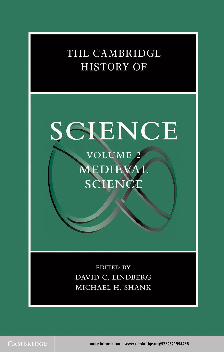 The Cambridge History of Science: Volume 2, Medieval Science