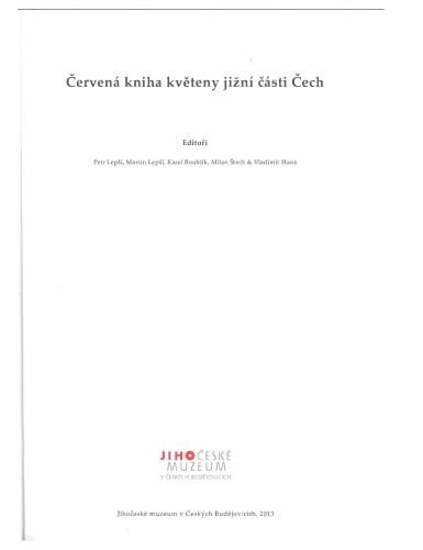 Červená kniha květeny jižní části Čech