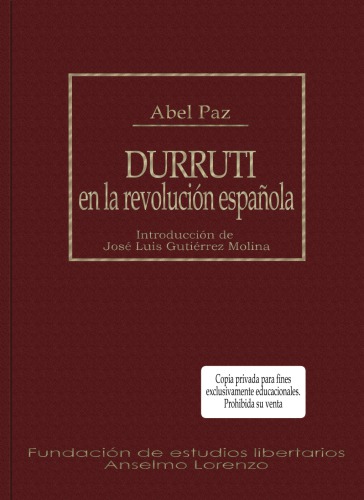 Durruti en la revolucion española