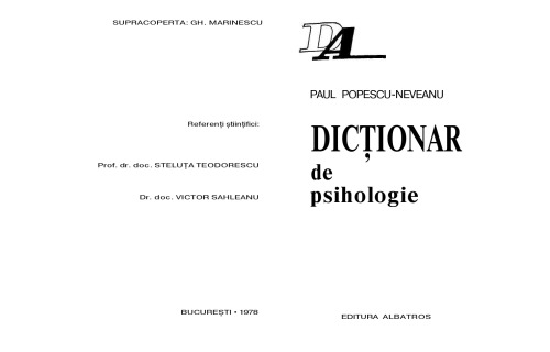 Dictionar de psihologie