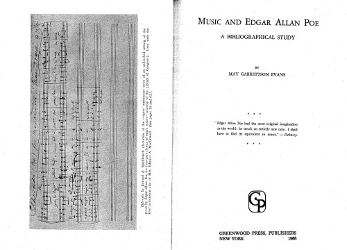 Music and Edgar Allan Poe: A Bibliographical Study