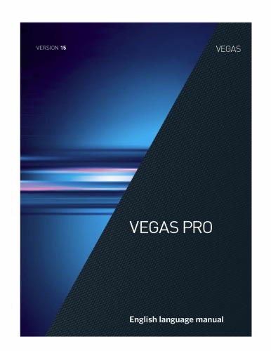 Vegas Pro 15.0 User Manual