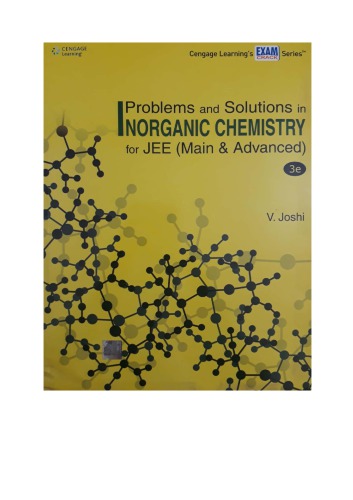 Problems and Solutions in Inorganic Chemistry for IIT JEE main and Advanced by V Joshi Cengage Part 1 upto Chapter 4 Qualitative Inorganic Analysis