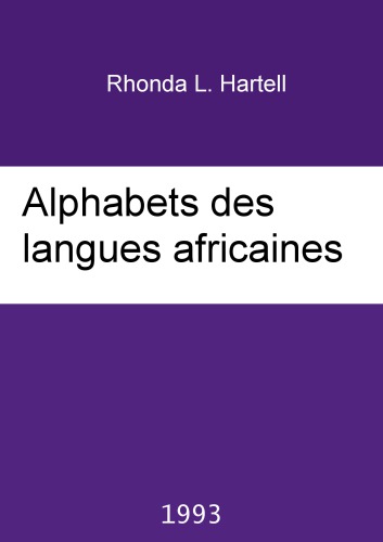 Alphabets des langues africaines