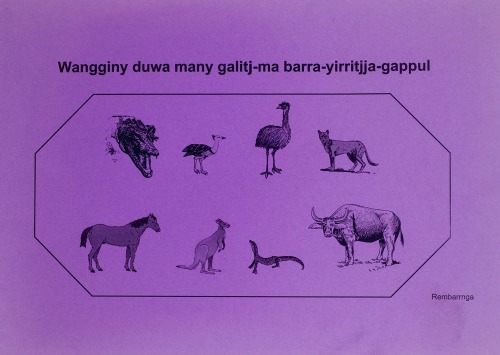 Wangginy duwa many galitj-ma barra-yirritjja-gappul