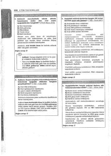 Tüm Tus Soruları Mikrobiyoloji