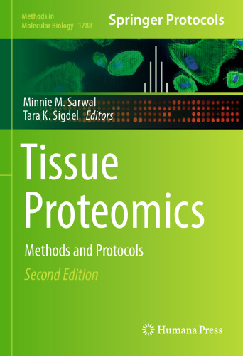 Tissue Proteomics: Methods and Protocols