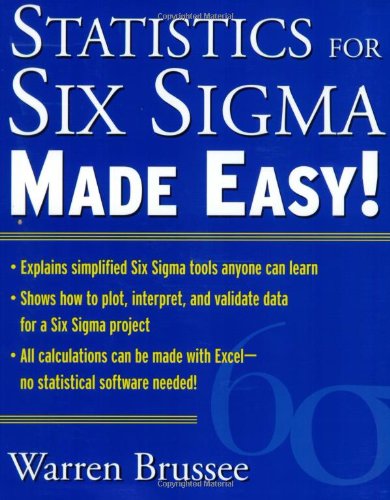 Statistics for Six Sigma Made Easy 