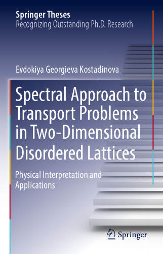 Spectral Approach to Transport Problems in Two-Dimensional Disordered Lattices: Physical Interpretation and Applications
