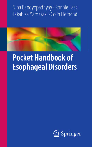 Pocket Handbook of Esophageal Disorders