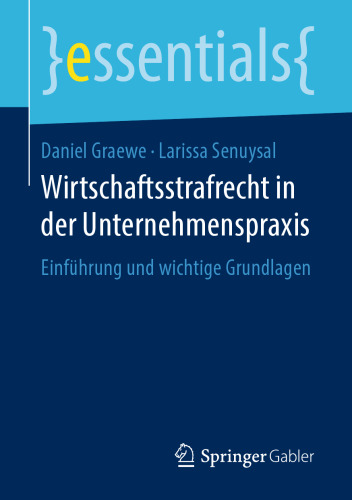 Wirtschaftsstrafrecht in der Unternehmenspraxis: Einführung und wichtige Grundlagen