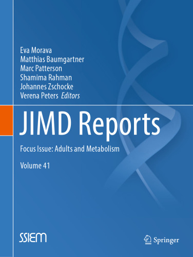 JIMD Reports, Volume 41: Focus Issue: Adults and Metabolism