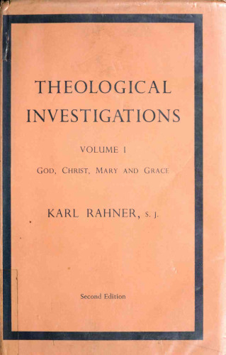 Theological investigations
