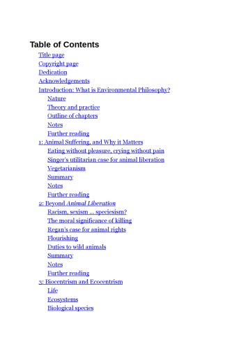 Environmental Philosophy: An Introduction