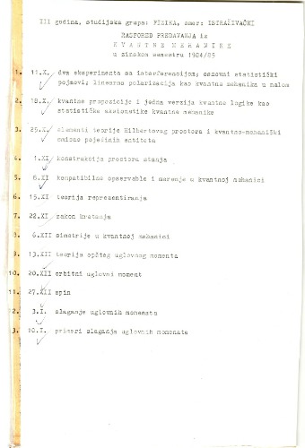 Osnovi Kvantne Mehanike - Deo I