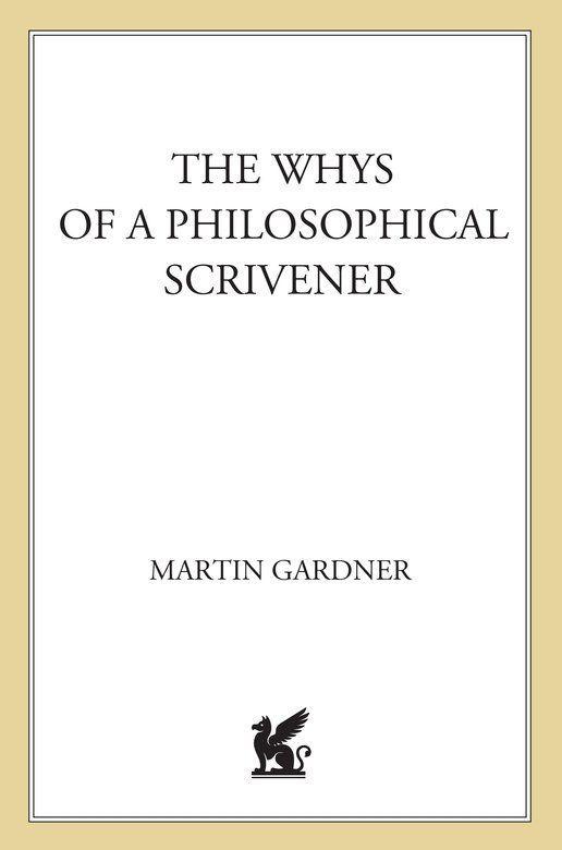 The Whys of a Philosophical Scrivener