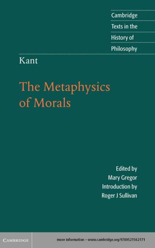 The Metaphysics of Morals