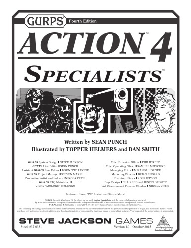 GURPS 4th edition. Action 4. Specialists