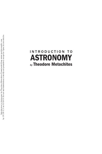 Stoicheiosis Astronomike: Introduction to Astronomy