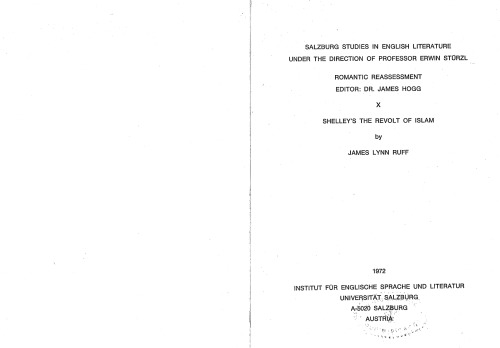 Shelley’s The Revolt of Islam