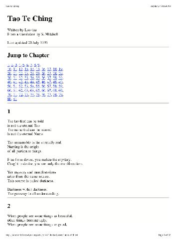 Tao Te Ching