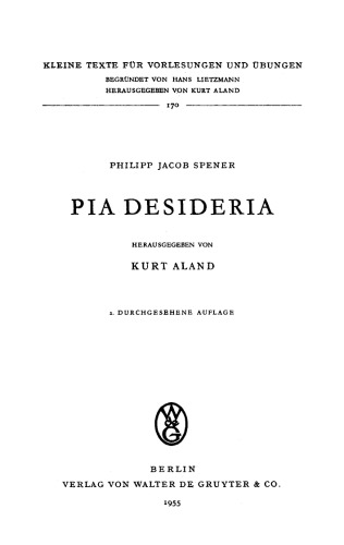 Pia desideria,