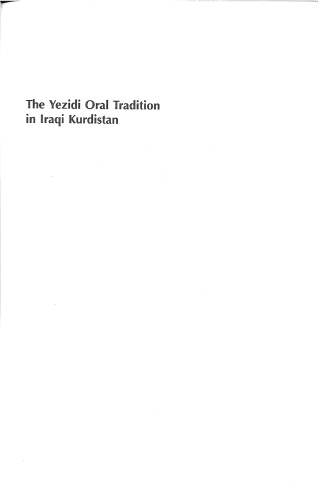 The Yezidi oral tradition in Iraqi Kurdistan