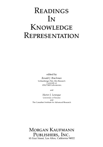 Readings in Knowledge Representation